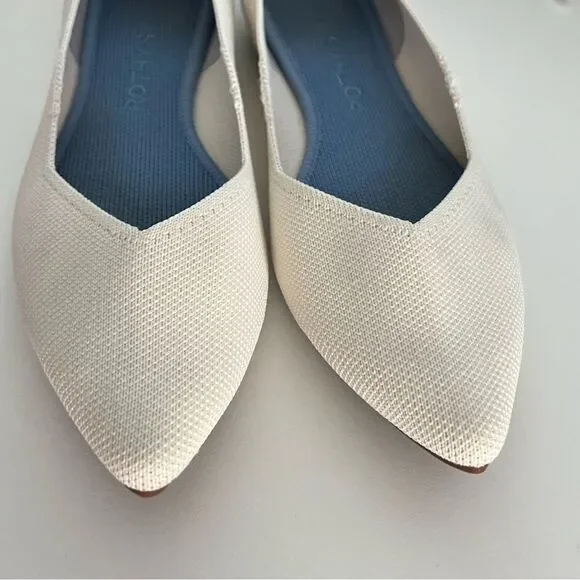 Rothy’s Cream Sand The Point Slip On Flats‎ - 8